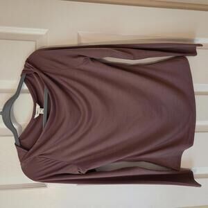 RW&CO Cowl Neck Long Sleeve Top Women Size M